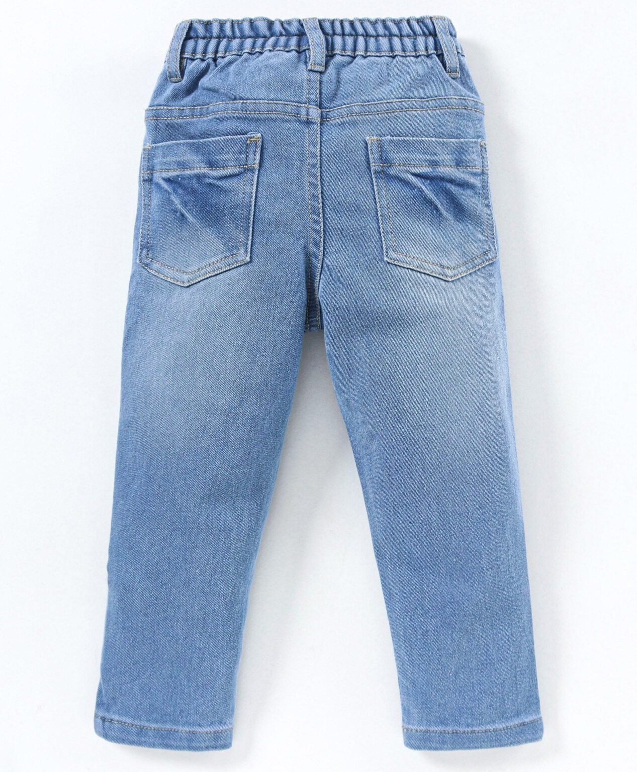 Babyhug Full Sleeves Striped Shirt & Denim Jeans – Blue