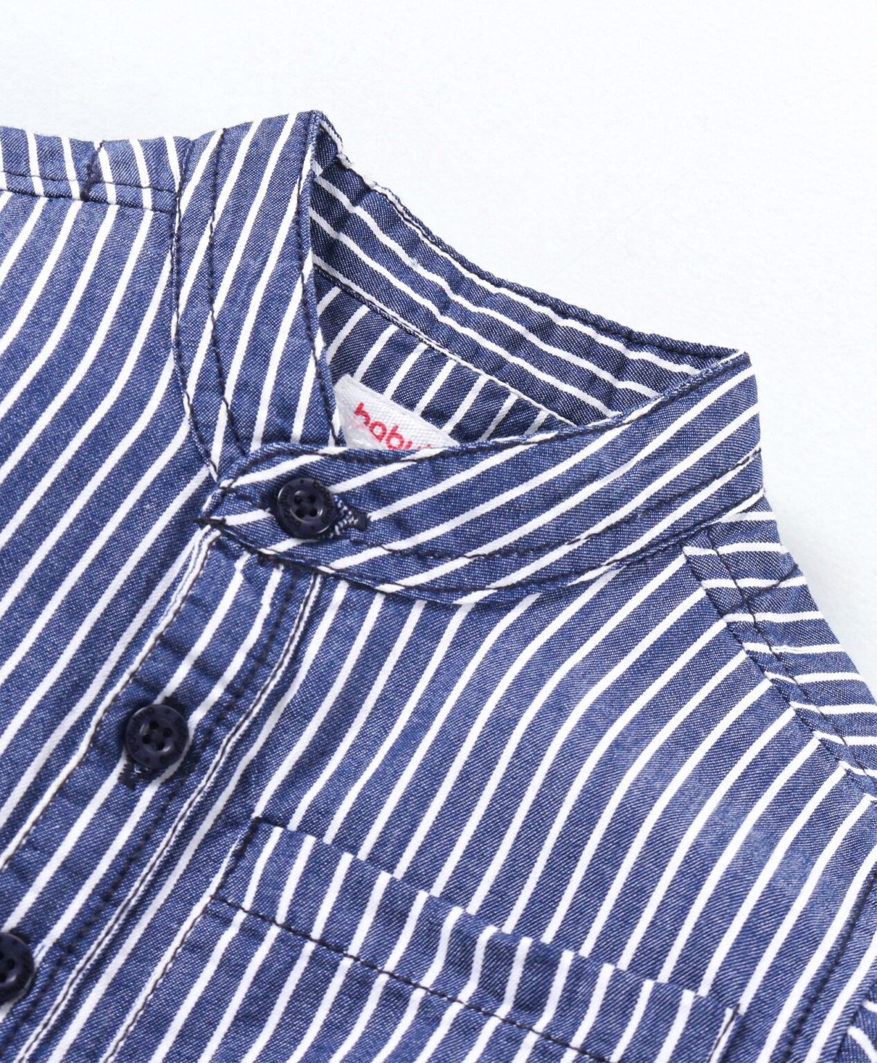 Babyhug Full Sleeves Striped Shirt & Denim Jeans – Blue