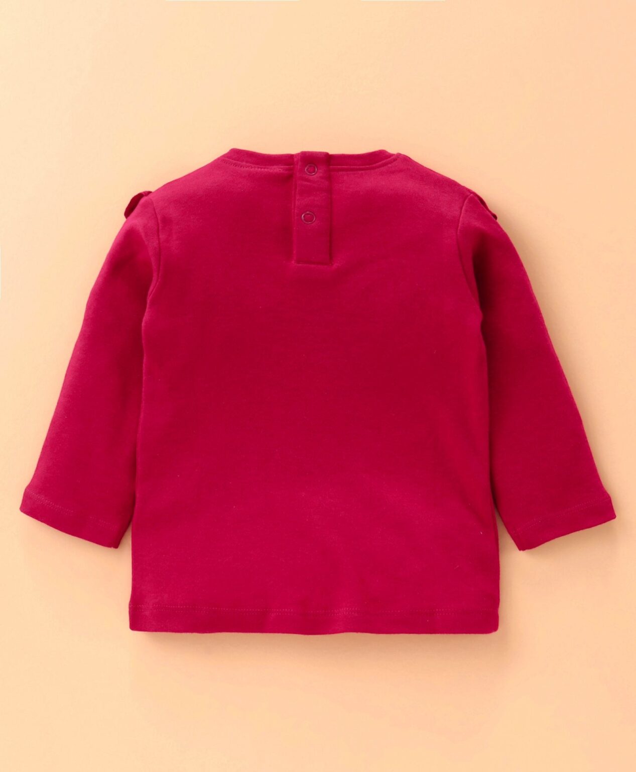 Babyhug Full Sleeves Top & Bottomwear – Maroon
