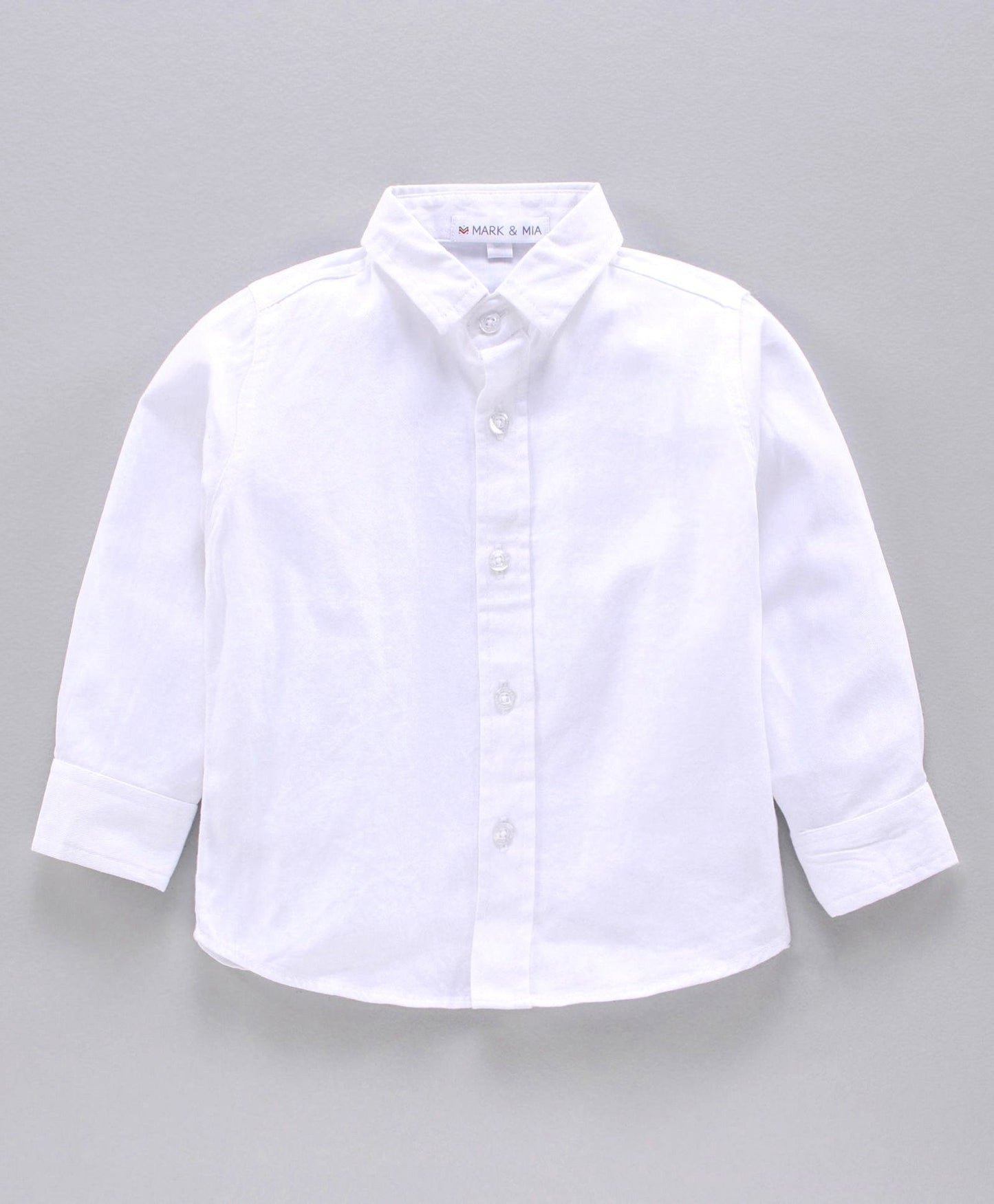Mark & Mia Full Sleeves Shirt & Trouser With Tie Bow - Yellow White