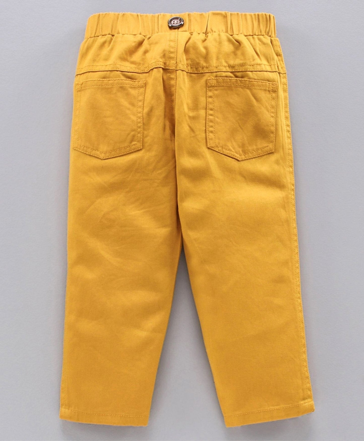 Mark & Mia Full Sleeves Shirt & Trouser With Tie Bow - Yellow White