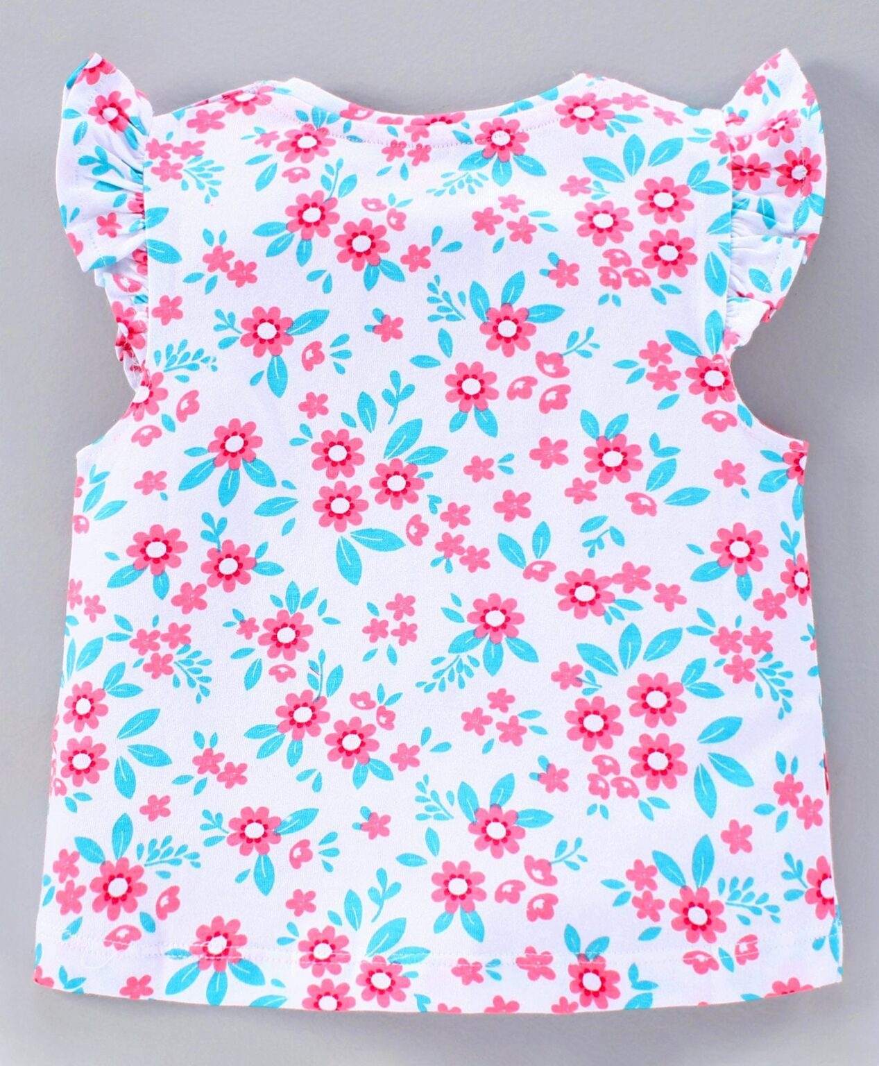 Babyhug Full Sleeves Jacket Top and Jeggings Set Floral Print and Embroidery – Pink