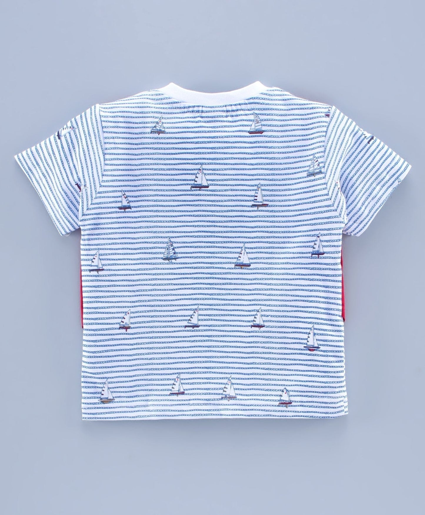 ToffyHouse Half Sleeves Printed Tee and Shorts Set - Multicolor