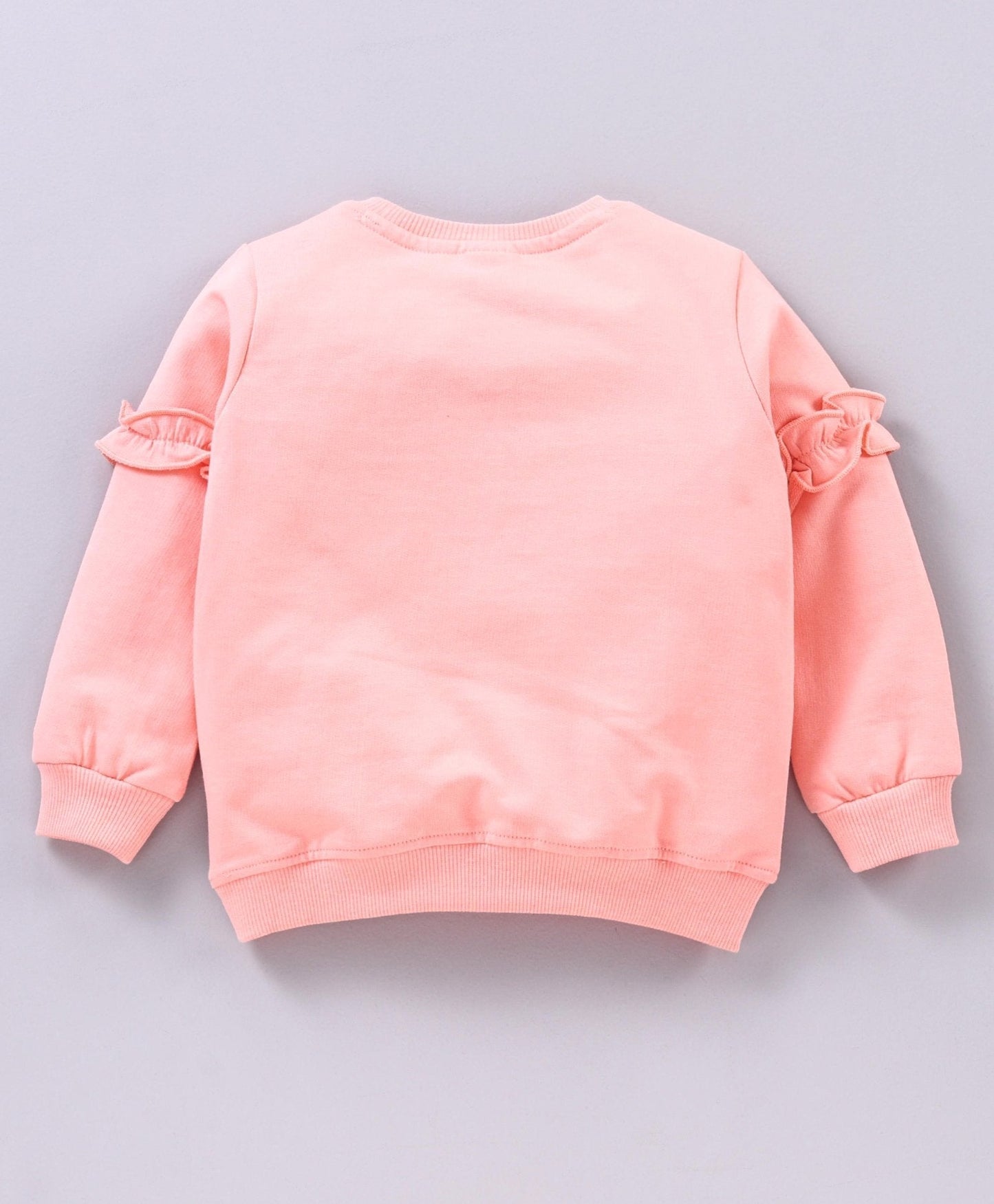 Babyhug Full Sleeves Top & Jogger Rainbow Graphic – Peach