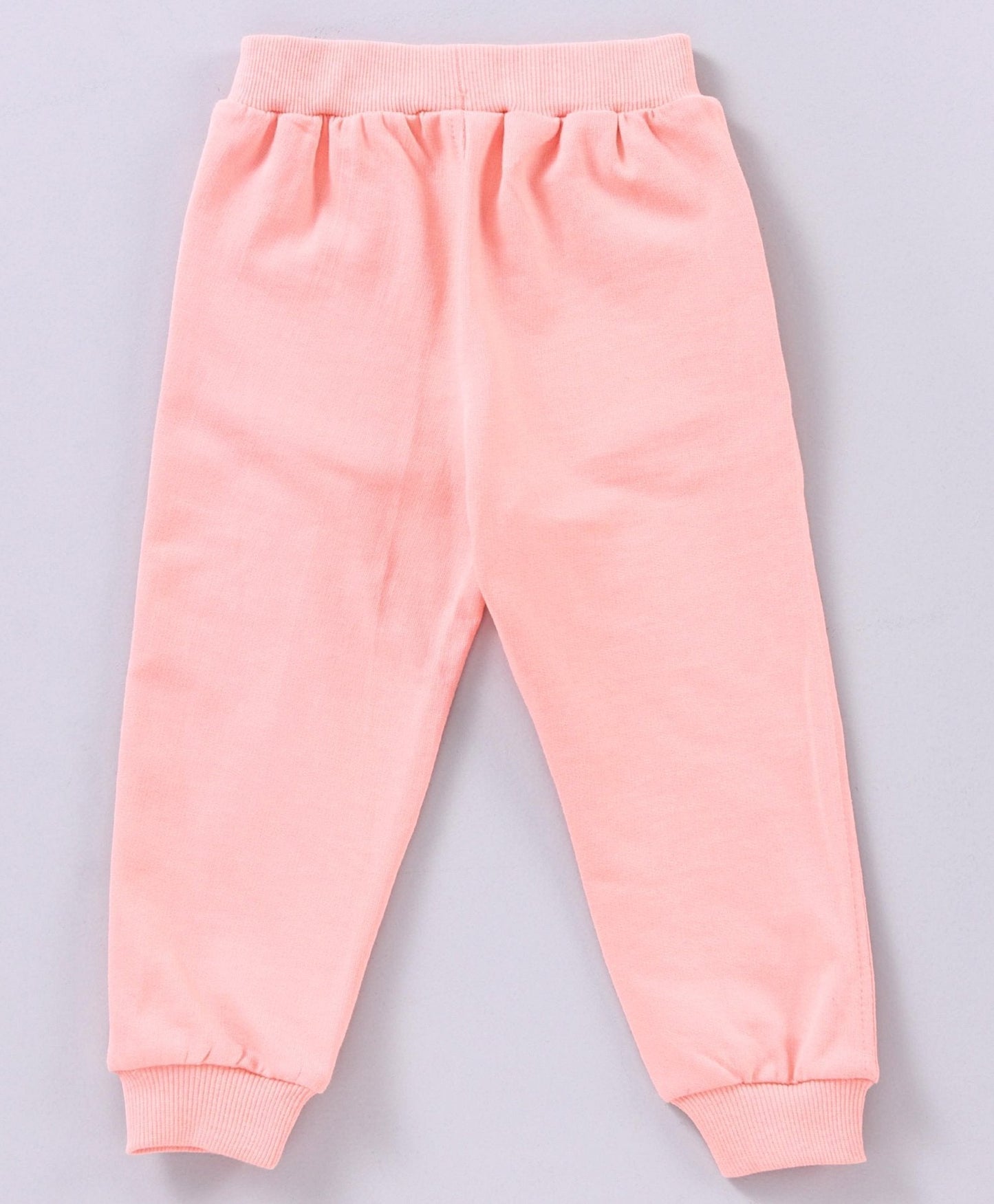 Babyhug Full Sleeves Top & Jogger Rainbow Graphic – Peach