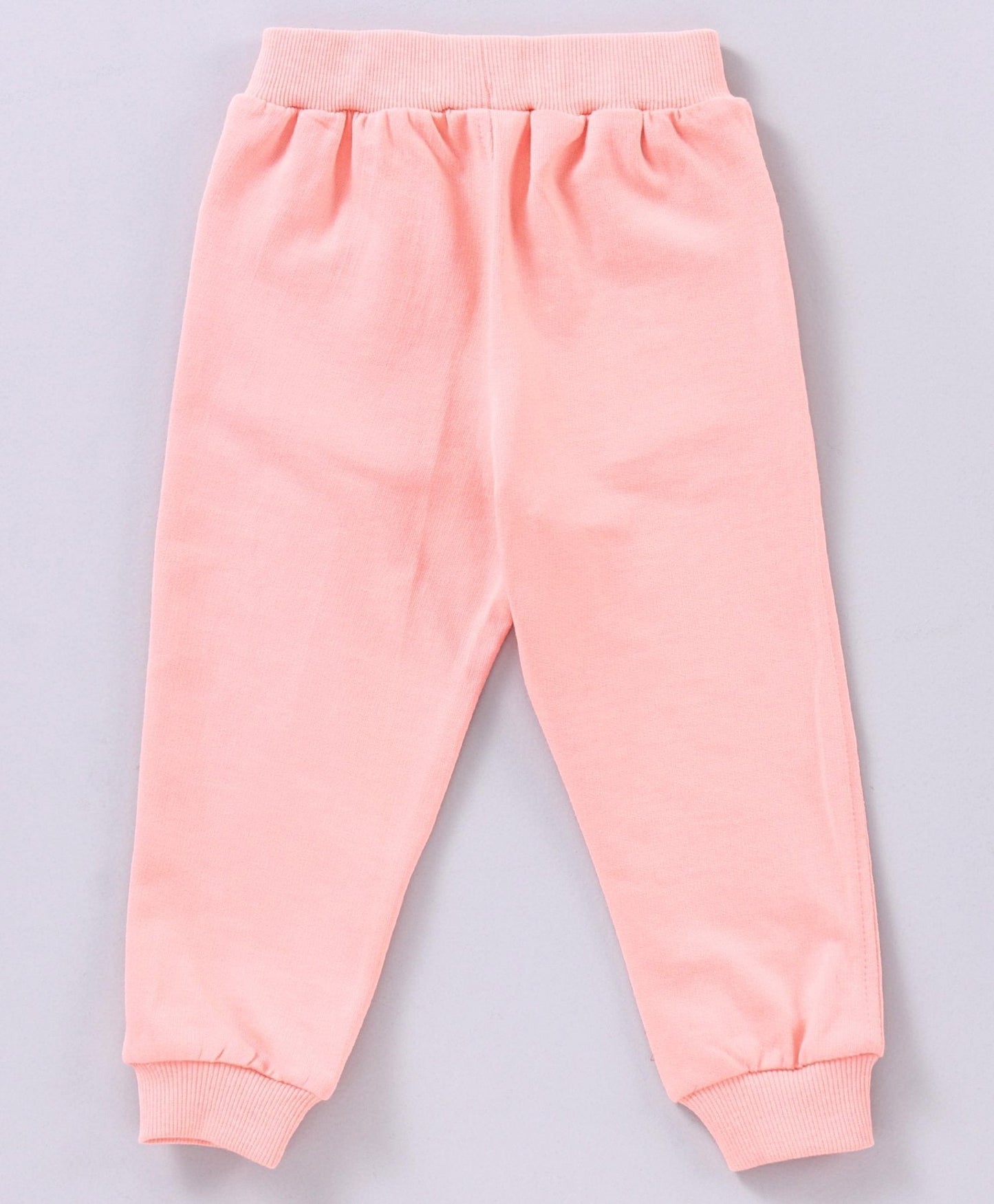 Babyhug Full Sleeves Top & Jogger Rainbow Graphic – Peach