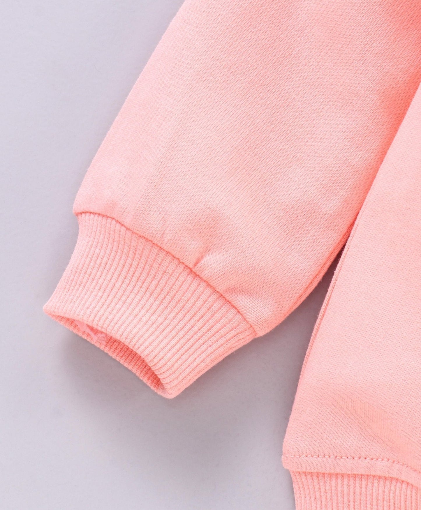 Babyhug Full Sleeves Top & Jogger Rainbow Graphic – Peach