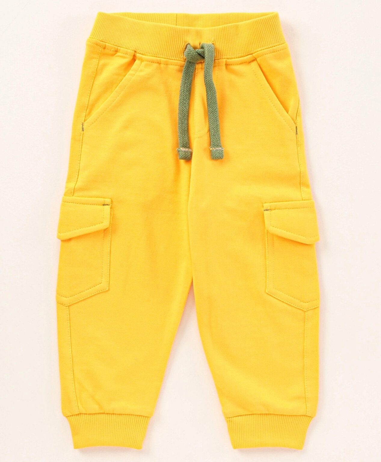 Babyhug Full Sleeves Hooded Tee & Lounge Pant Tiger Print – Yellow Green