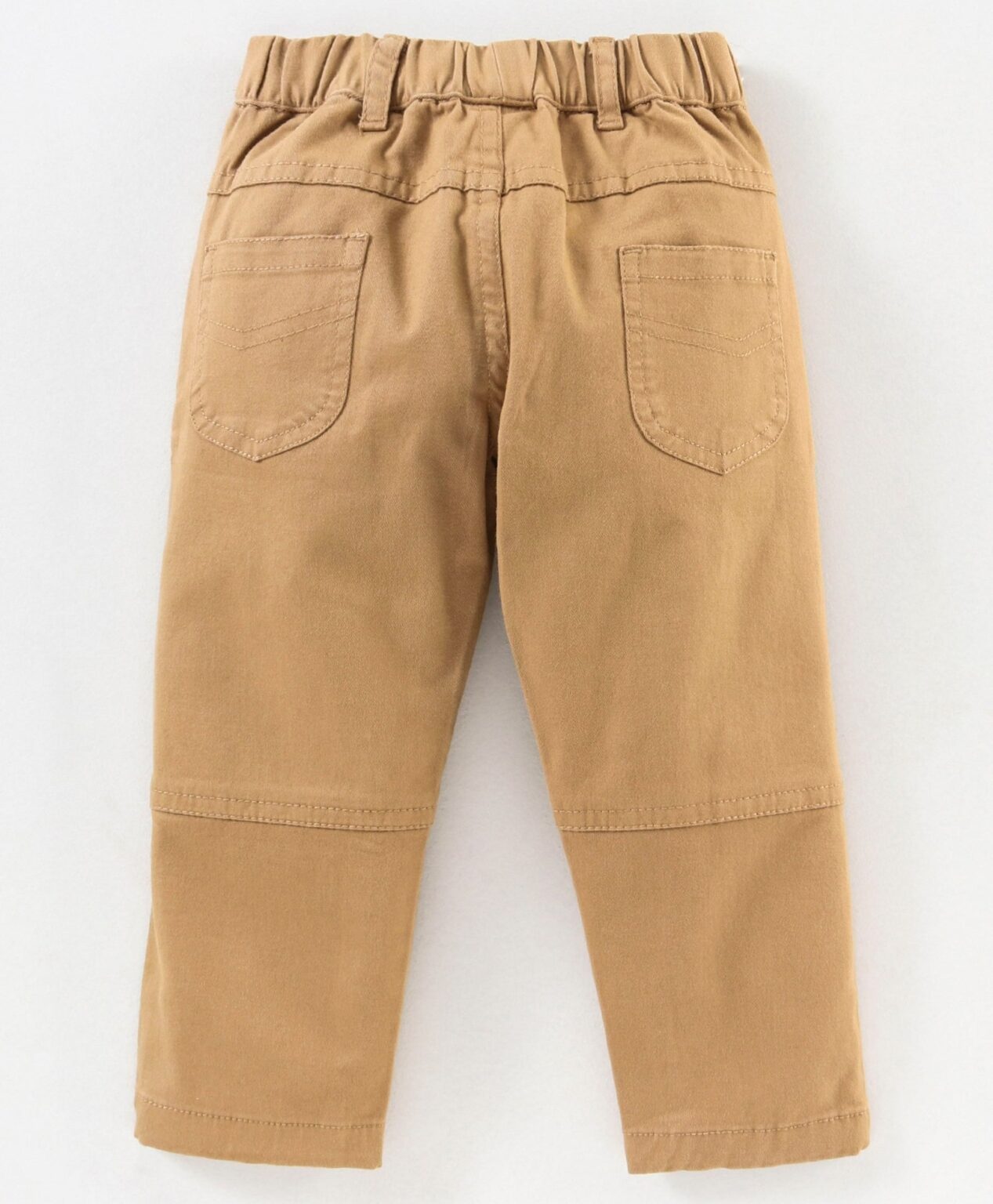 Babyhug Full Sleeves Solid Shirt and Joggers Set with Bow – Blue Khaki