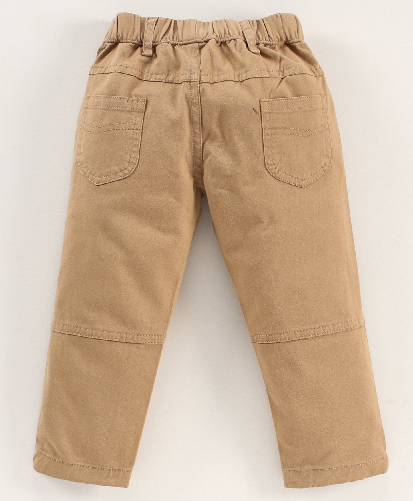 Babyhug Full Sleeves Striped Shirt and Joggers Set with Bow – Blue Khaki
