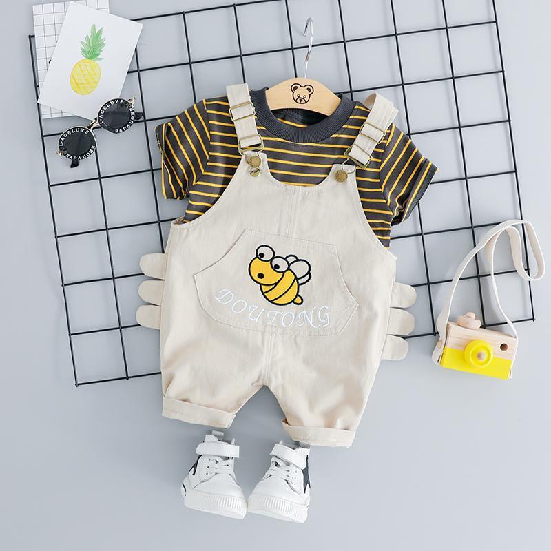 Bee Dungaree Summer Set