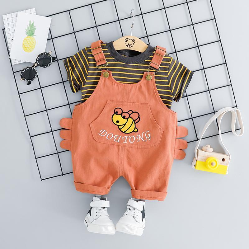 Bee Dungaree Summer Set