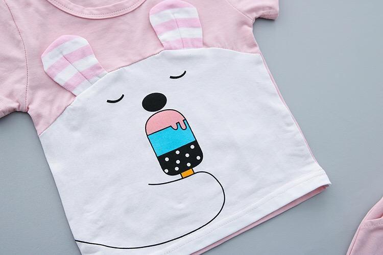 Cat With Ice Cream Summer Set