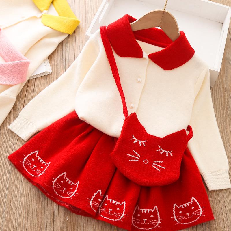 Cat printed winter set
