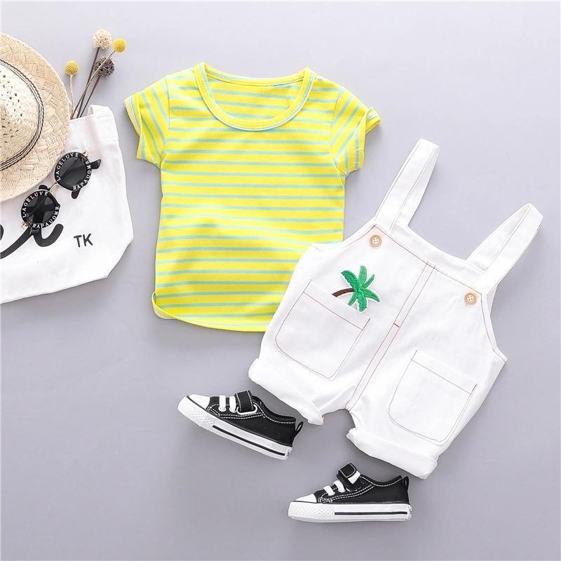 Coconut Tree Embroidered Summer Set