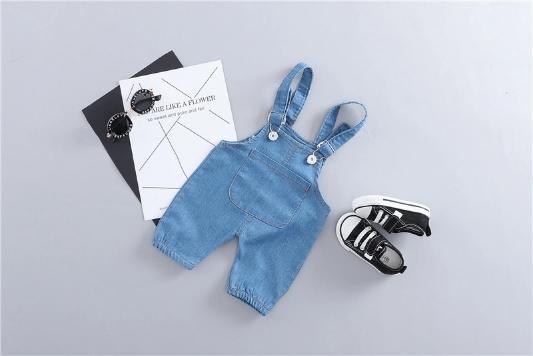 Denim Dungaree And T-Shirt Set