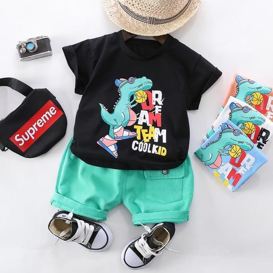 Dino tee and shorts set