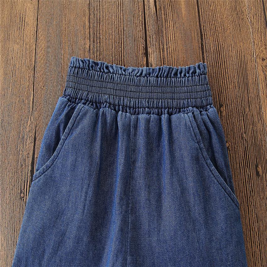 Eyelet Top And Culottes Denim Set