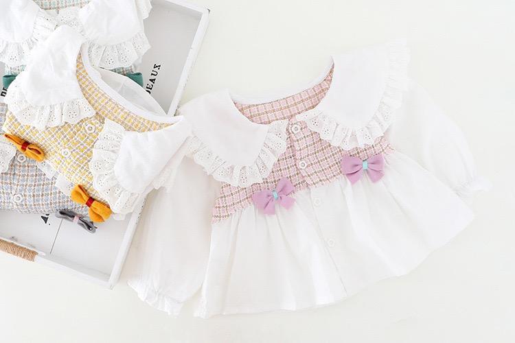 Frill Top and Lace Denim Set