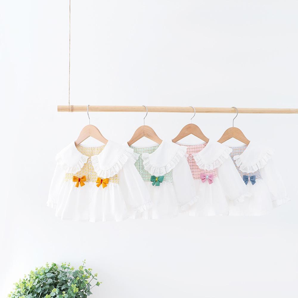 Frill Top and Lace Denim Set