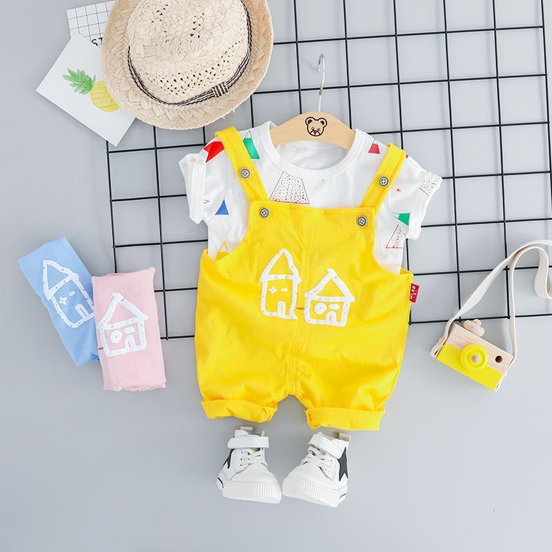 Home Printed Dungaree Set