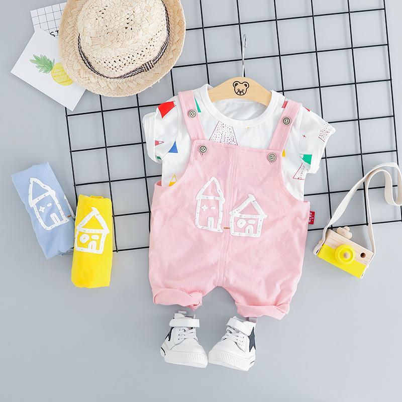 Home Printed Dungaree Set