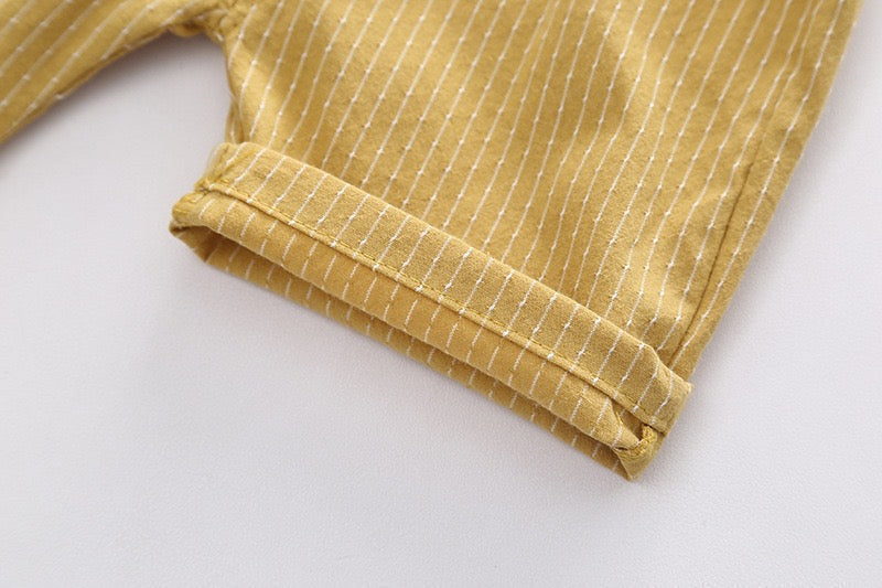Shirt and striped shorts set