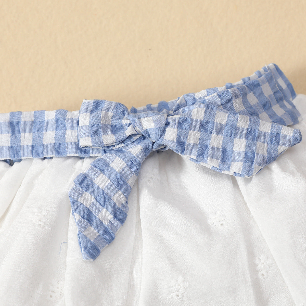 Checks top and skirt set
