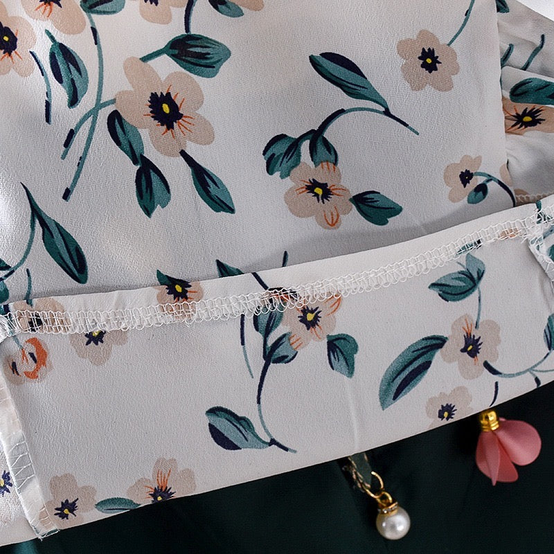 Flower print summer set