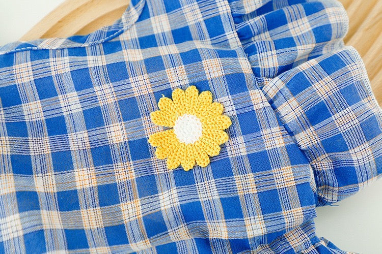 Sunflower checkered summer set