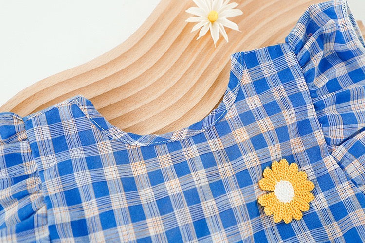 Sunflower checkered summer set