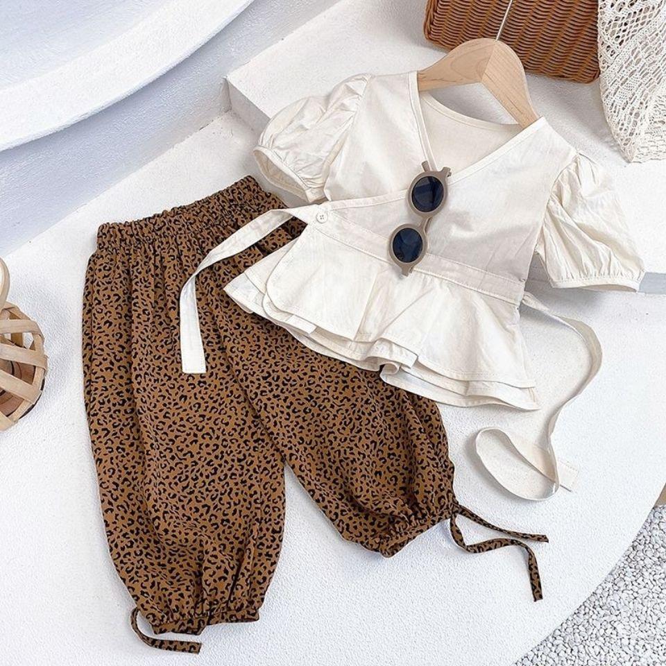 Leopard balloon pant set