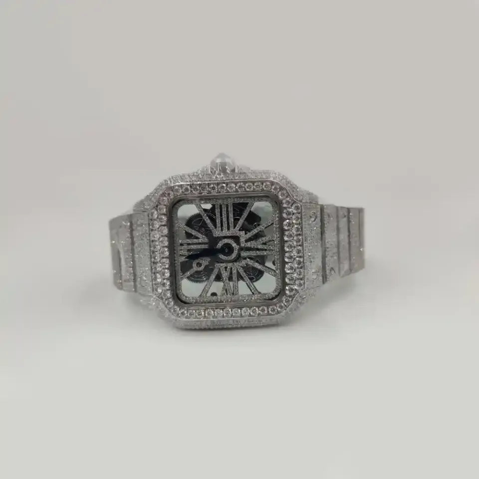 Dazzling Skeleton Diamond Watch