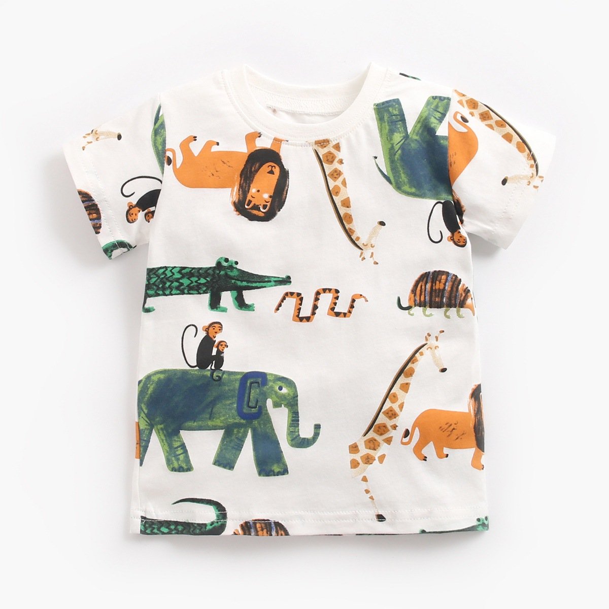 Jungle theme tee and shorts set