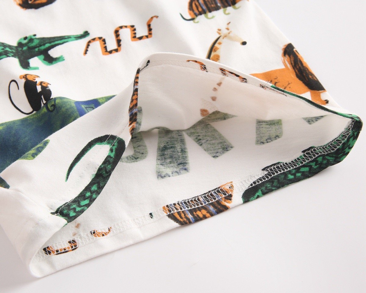 Jungle theme tee and shorts set