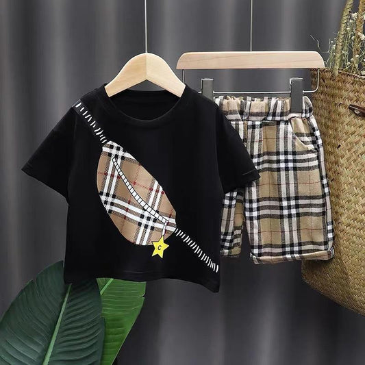 Checkered shorts set