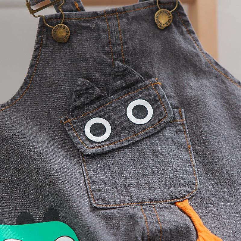 T-rex dungaree and t-shirt set