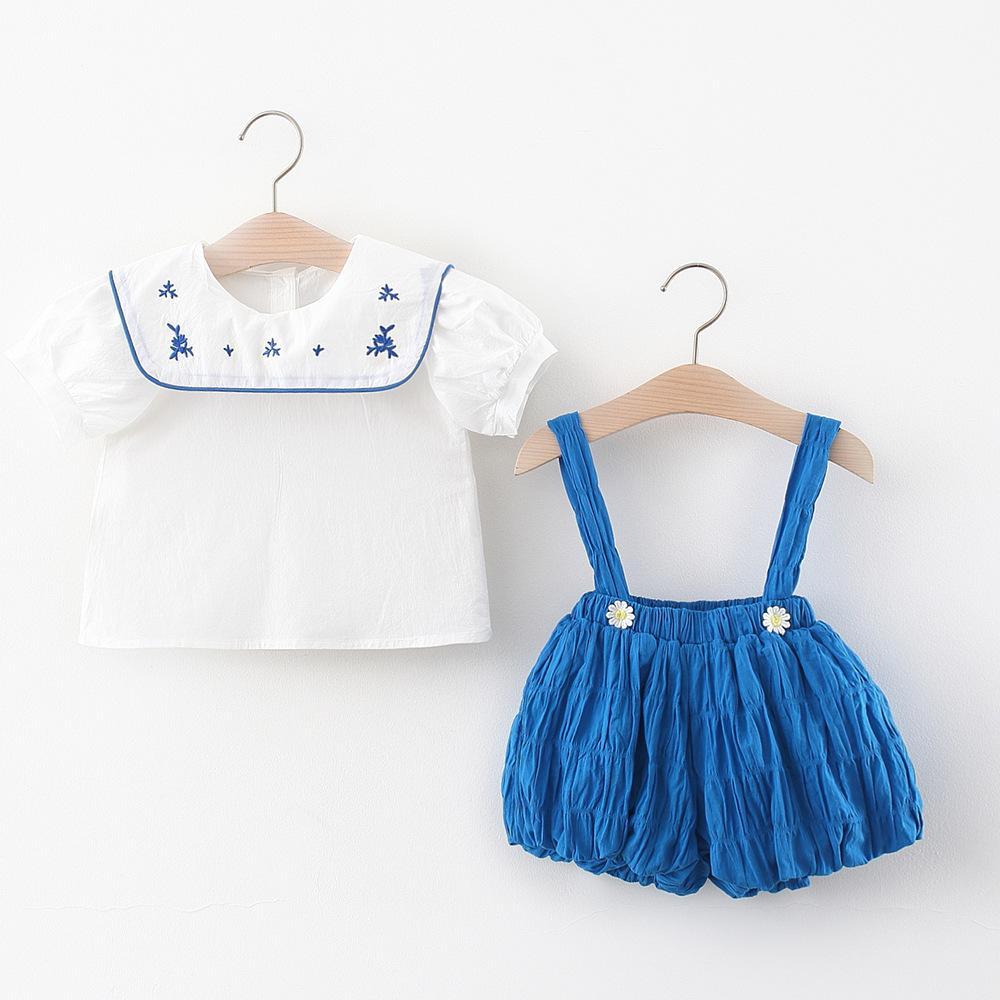 crushed effect dungaree shorts set