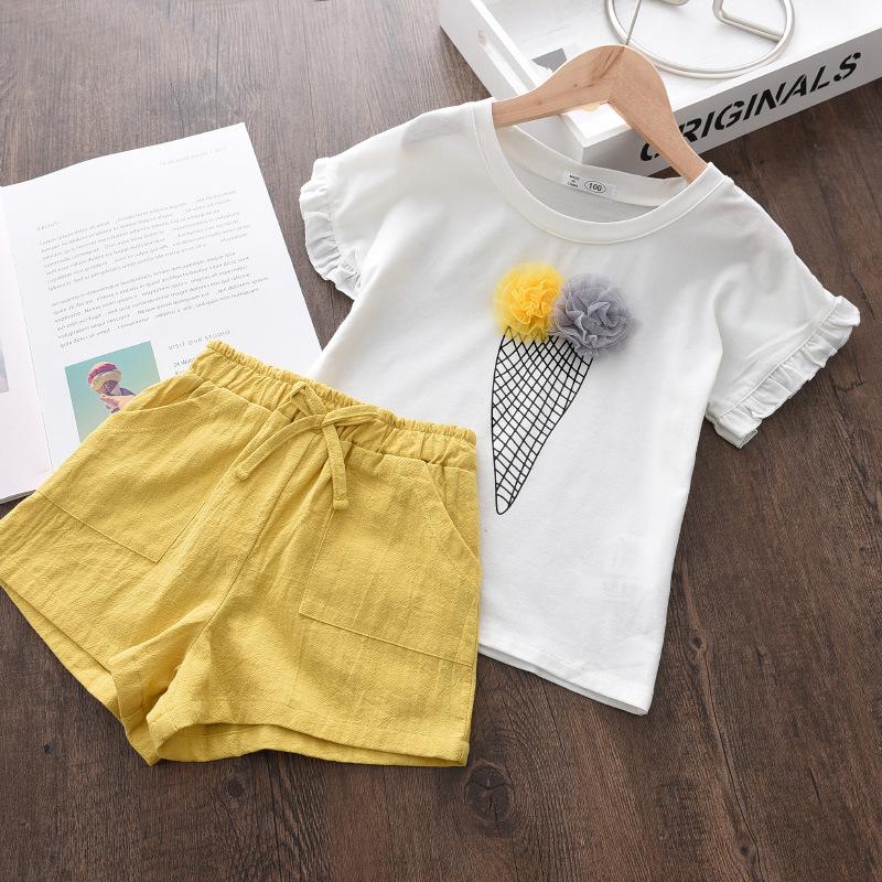 Ice cream cone made t-shirt and shorts set