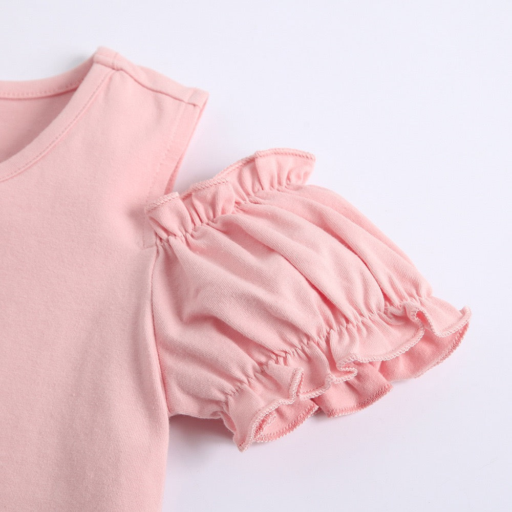Unicorn Printed t-shirt and shorts set