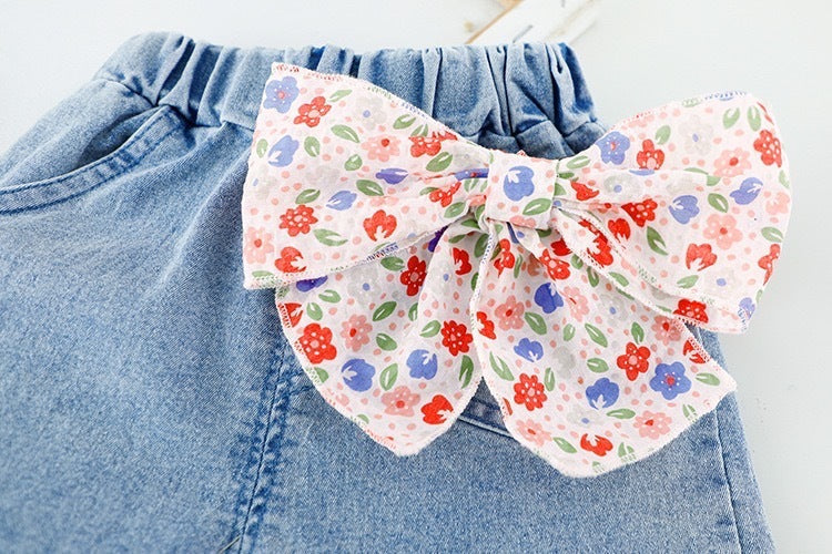 Frill sleeves and shorts set