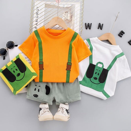 Puppy Bag Printed t-shirt set