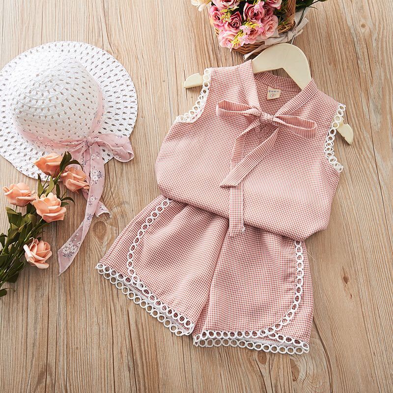 Ghingham lace set