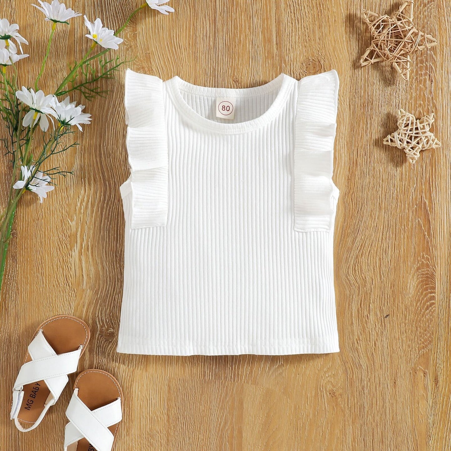 Floral dungaree and T-shirt set