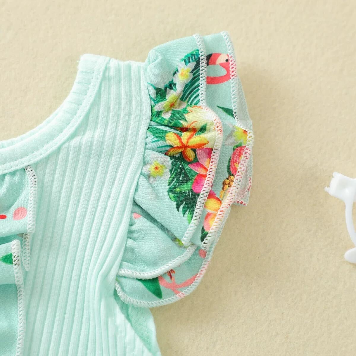 Flare Tshirt and printed skirt dungaree set