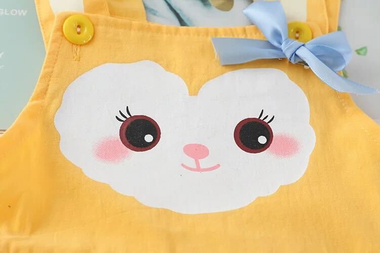 Cat dungaree and Tshirt set