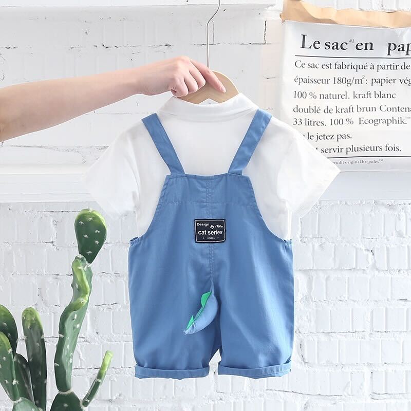 Dinosaur Made Dungaree Set