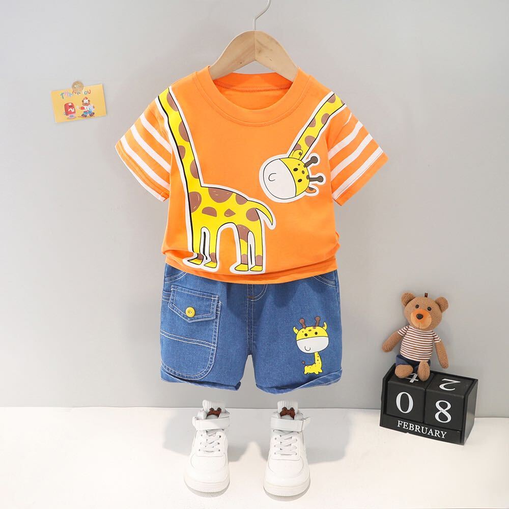 Dino printed summer set