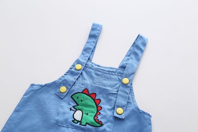 Dinosaur Made Dungaree Set