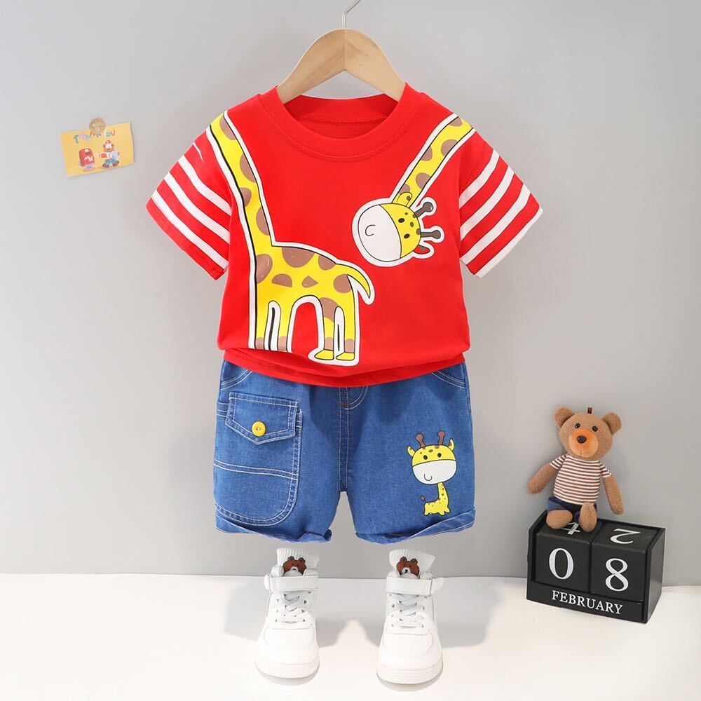 Dino printed summer set